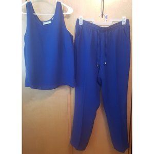 Brownstone Studio Blouse and Pant Set, Size Large